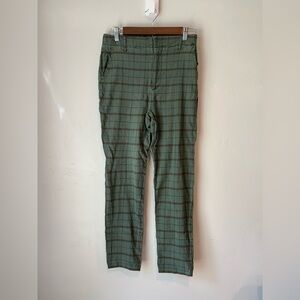 Sundance Green Plaid Women's Cropped Pants Size 4 Preppy Fall